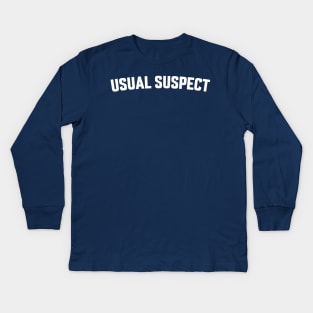 USUAL SUSPECT Kids Long Sleeve T-Shirt